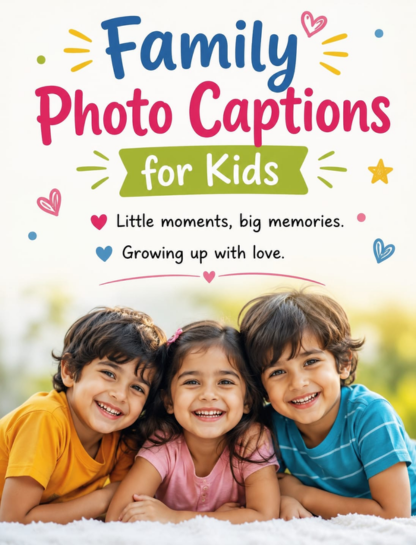Family Photo Captions for Kids