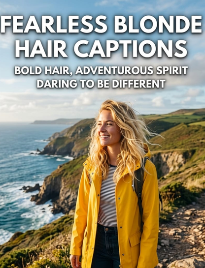 Fearless Blonde Hair Captions 😎🔥