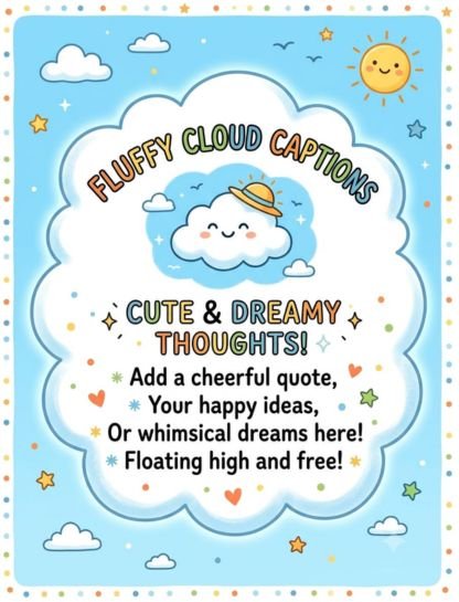 Fluffy Clouds Captions