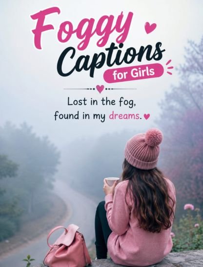 Foggy Captions for Instagram for Girl