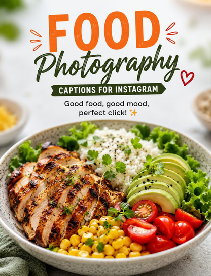 Food Photography Captions for Instagram 🍕