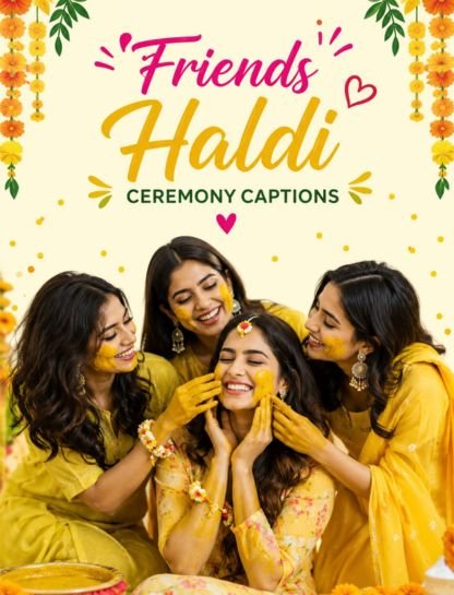 Friends Haldi Ceremony Captions