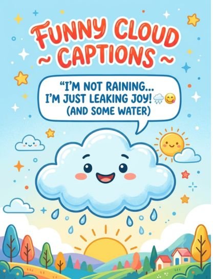Funny Clouds Captions for Instagram