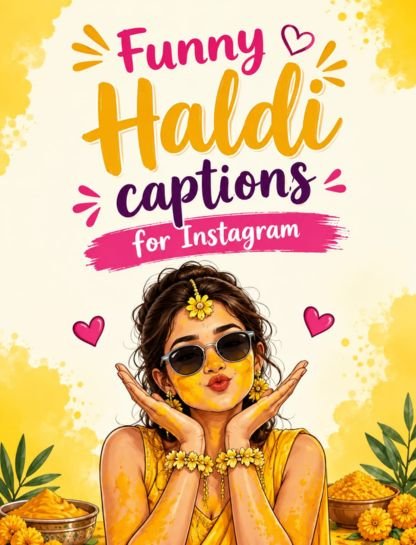 Funny Haldi Captions for Instagram