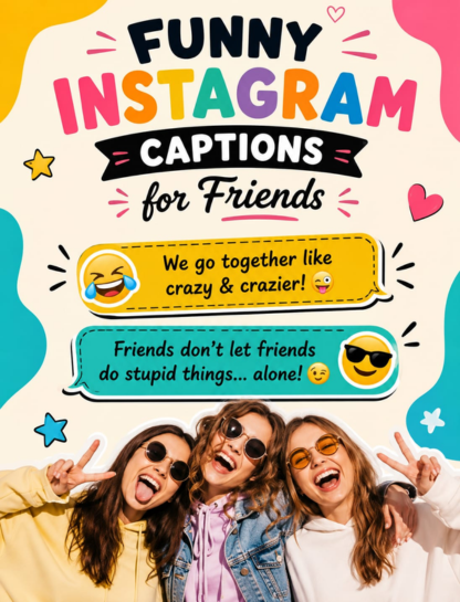 Funny Instagram Captions for Friends