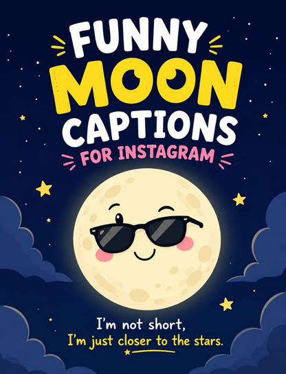 Funny Moon Captions for Instagram 😂🌙