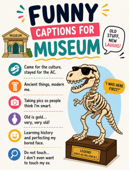 Funny Museum Captions for Instagram