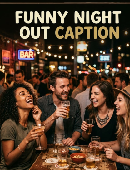 Funny Night Out Quotes & Captions