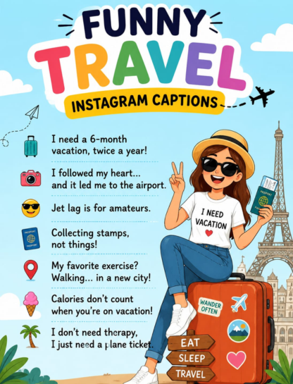 Funny Travel Instagram Captions