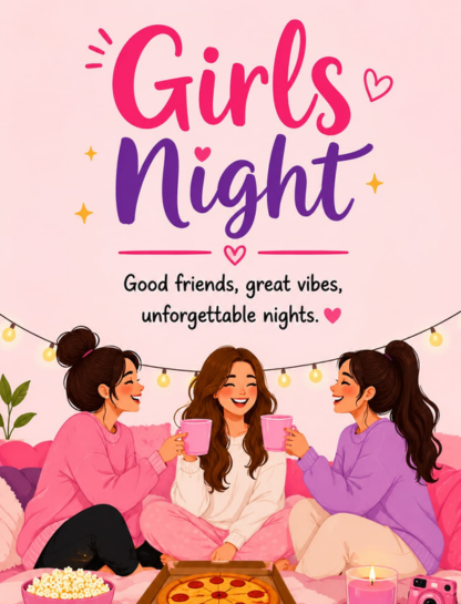 Girls Night Captions