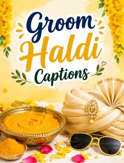 Groom Haldi Captions for Instagram