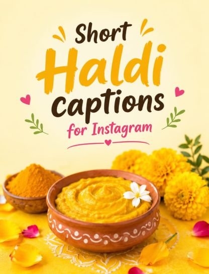 Haldi Captions for Instagram