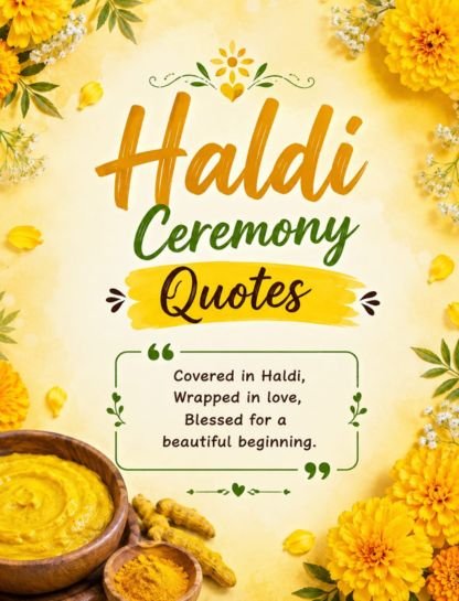 Haldi Ceremony Quotes for Instagram