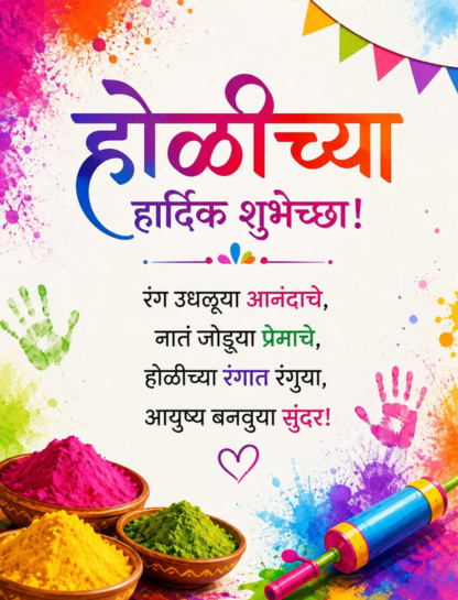 Holi Caption in Bengali