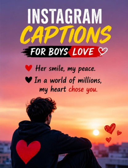 Instagram Captions for Boys Love & Romantic
