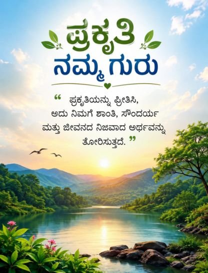 Kannada Captions for Instagram for Nature 🌿🌄