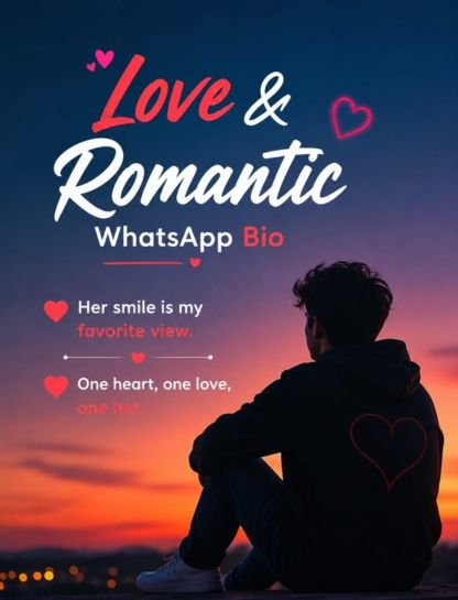 Love & Romantic WhatsApp Bios (For Boys)