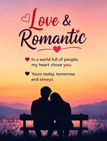 Love & Romantic WhatsApp Bios (Unisex)
