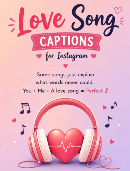 Love Song Captions for Instagram ❤️