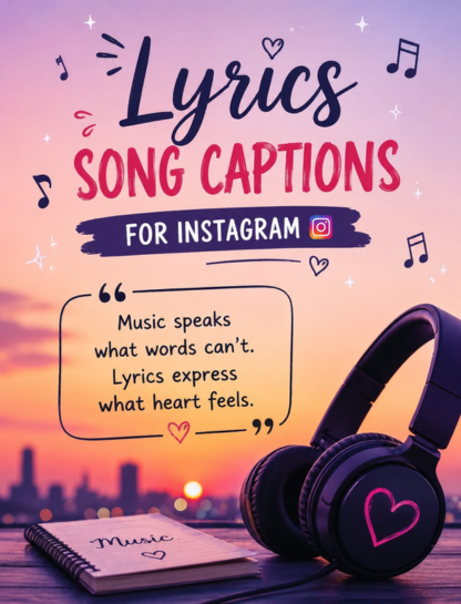 Lyric Captions for Instagram 🎶