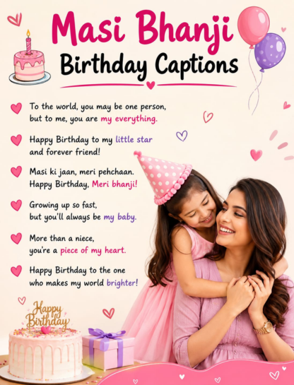 Masi Bhanji Birthday Captions