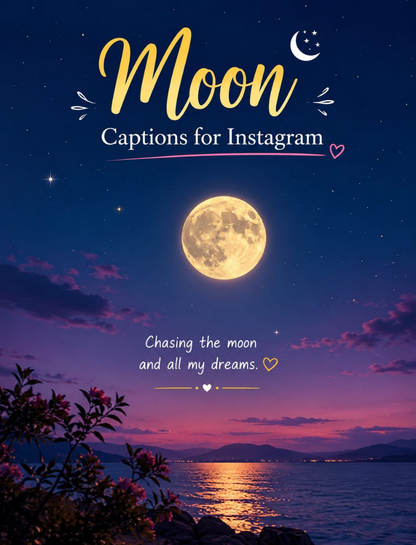 Moon Captions for Instagram in English 🌙