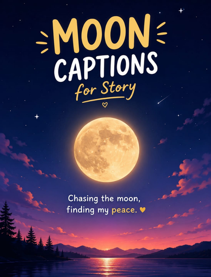 Moon Captions for Story 🌙📱