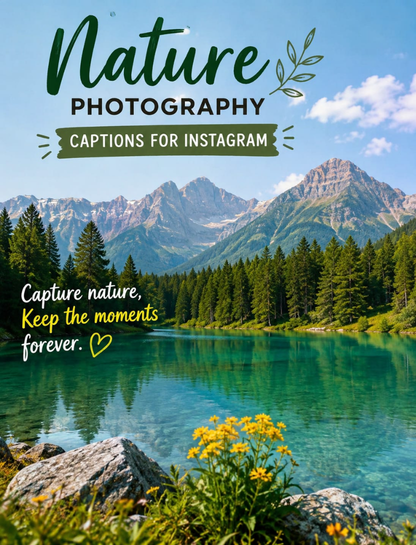 Nature Photography Captions for Instagram 🌿