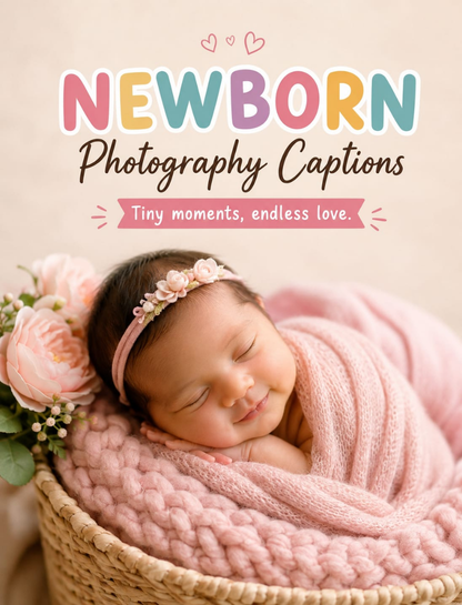 Newborn Photography Captions for Instagram 👶