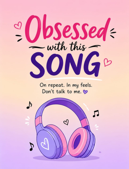 Obsessed With This Song Captions for Instagram 🎧