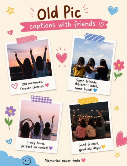 Old Pic Captions with Friends