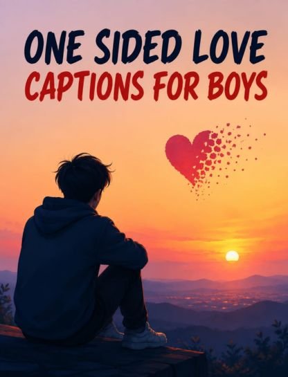One-Sided Love Captions for Boys