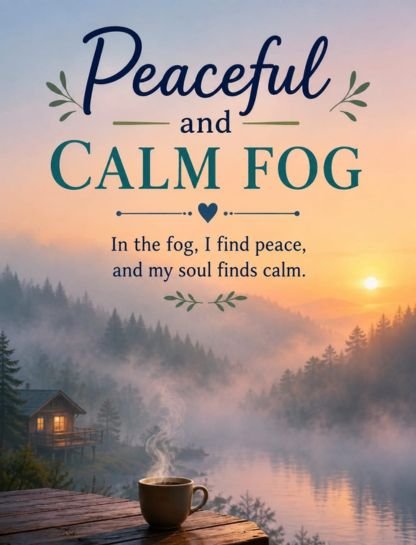 Peaceful & Calm Fog Captions