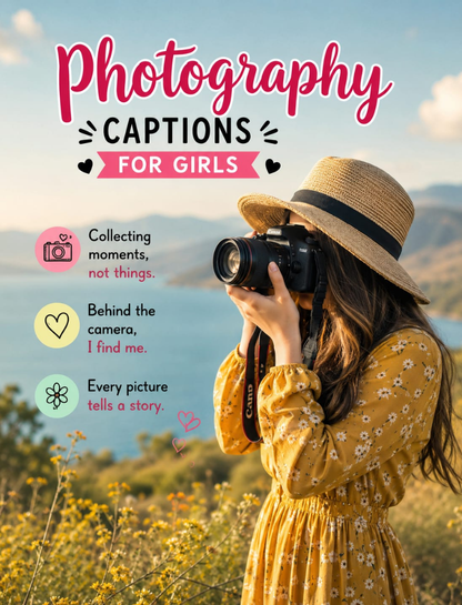 Photography Captions for Instagram for Girl 💖