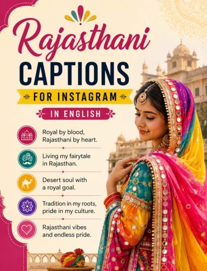 Rajasthani Captions for Instagram in English