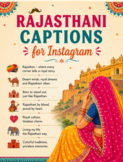 Rajasthani Captions for Instagram