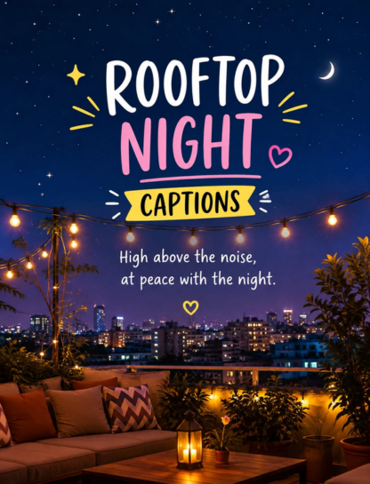 Rooftop Night Captions