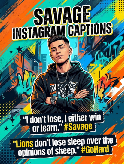 Savage Instagram Captions for Boys