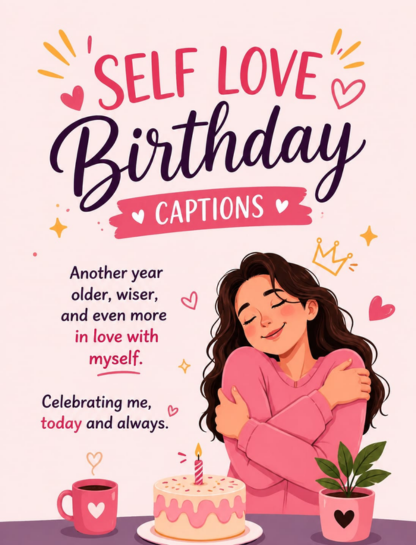 Self-Love Birthday Captions for Instagram