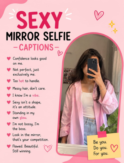 Sexy Mirror Selfie Captions 🪞