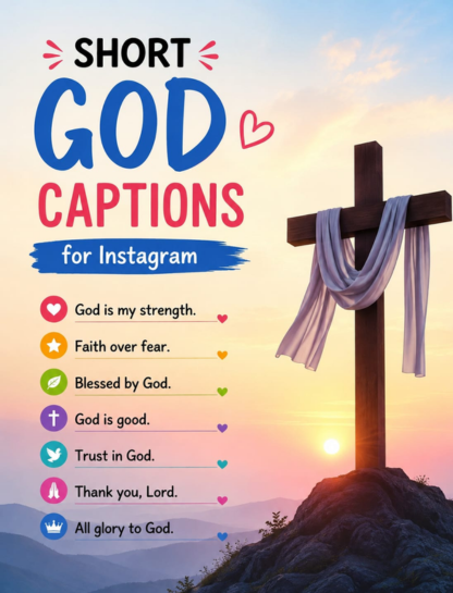 Short God Captions for Instagram