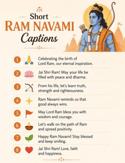 Short Ram Navami Caption