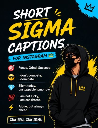 Short Sigma Captions for Instagram