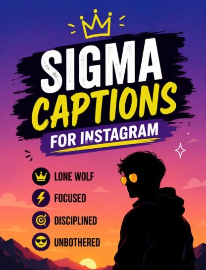 Sigma Captions for Instagram