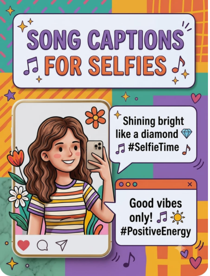 Song Captions for Selfies 📸