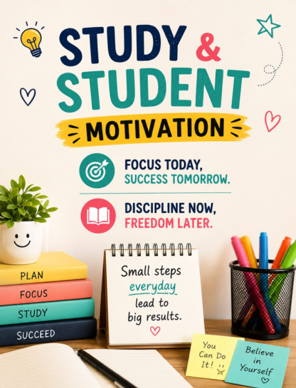 Study & Student Motivational Captions for Instagram