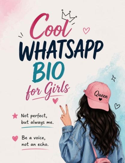 Stylish & Cool WhatsApp Bios (For Girls)