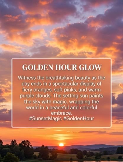 Sunset Clouds Captions