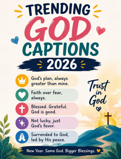 Trending God Captions for Instagram 2026