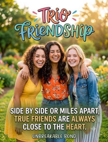 Trio Friendship Quotes for Instagram